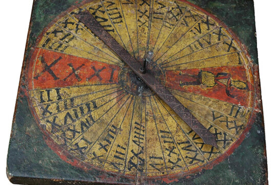 Virolla del segle XVIII conservada a l'esglesia de Sant Cristòfol de Tavertet