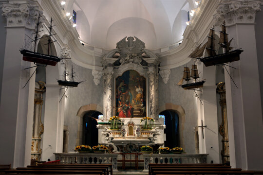 Interior de l'ermita