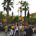 Ofrena floral dels castellers