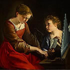 Una pintura de Santa Cecília