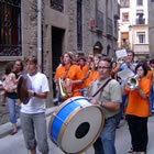Músics de l'Orquestra durant el Passacarrers
