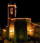 El campanar il·luminat
