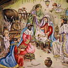 Detall d'un calendari d'advent