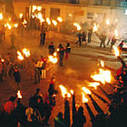 L'encesa de les faies a Bagà (Foto: Associació de la Fia-faia de Bagà)