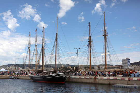 Grans velers visiten Palamós aquests dies