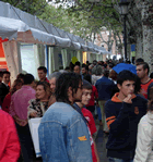 Els estands a la Rambla
