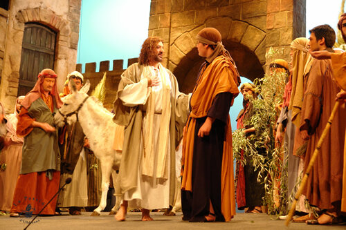 L'entrada de Jesús a Jerusalem, en la representació ulldeconenca