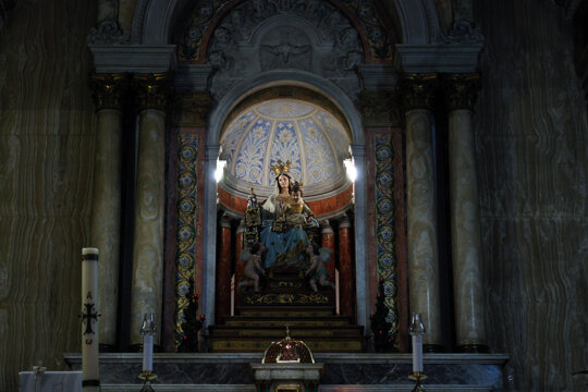 La Stella Maris al seu temple a la ciutat de Haifa