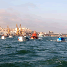 Les barques de la processó marítima