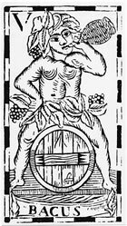 Il·lustració de Bacus, déu del vi