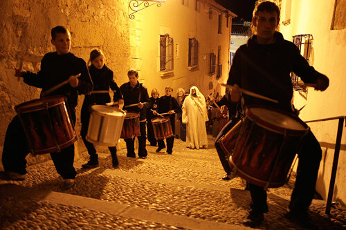 Els tabalers acompanyen a Crist