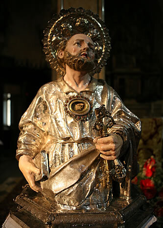 El bust platejat de Sant Pere