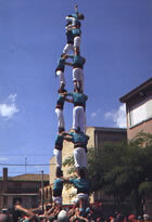 Actuació dels Castellers de Vilafranca a Llorenç