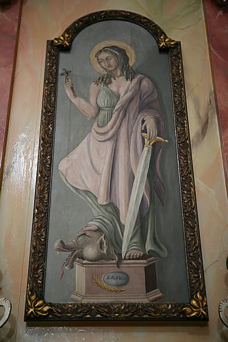 Pintura de Santa Margarida a Es Migjorn Gran (Menorca)
