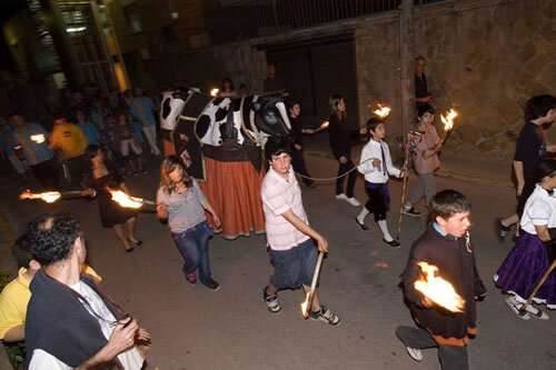 La vaca baixa des del Castell
