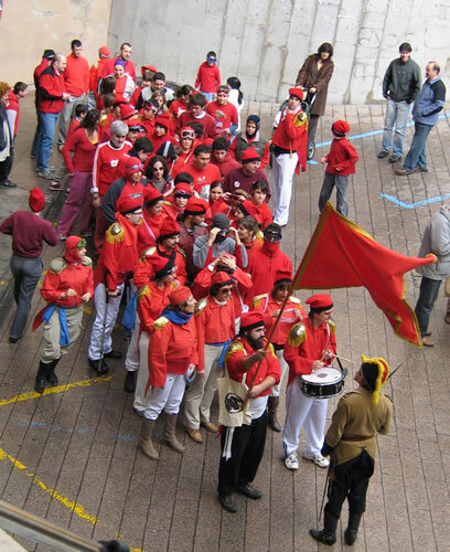 El bàndol liberal, abans de començar la batalla