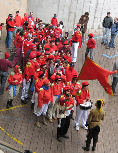 El bàndol liberal, abans de començar la batalla
