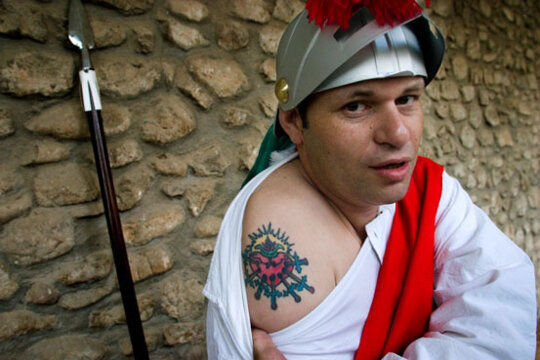 Estaferm amb un tatuatge dedicat a la Mare de Déu