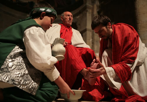 Jesus rentant els peus a Pere