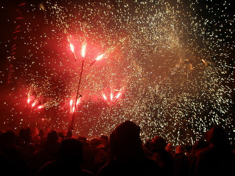 Un moment del correfoc