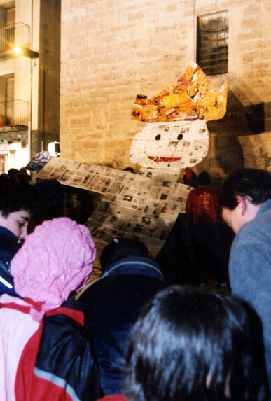 La Llufa gegant es baixa al vespre