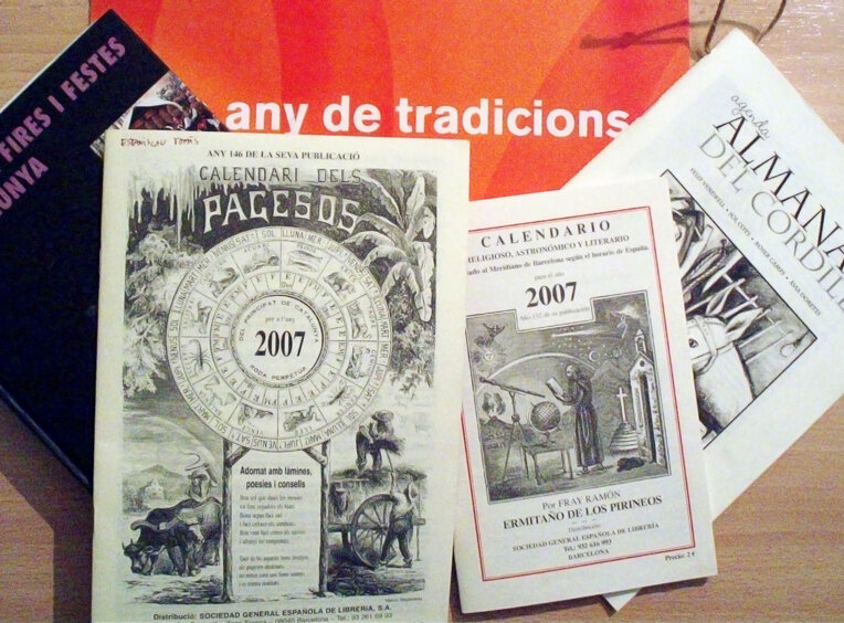 Temps d'almanacs, calendaris i agendes
