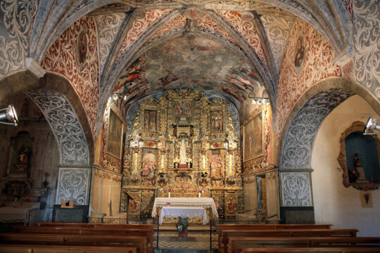 Interior de l'ermita