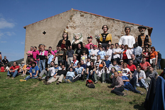 Alguns dels participants a l'ermita