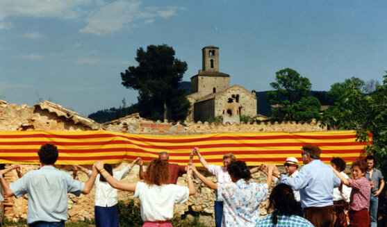 Ballada de sardanes l'any 1990. Foto: Cinta Mir Pla