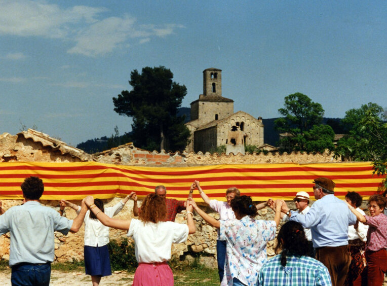 Ballada de sardanes l'any 1990. Foto: Cinta Mir Pla