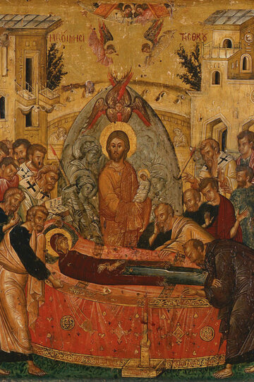 Dormició de la Mare de Déu. Anònim. Principis de segle XV. Paul and Alexandra Canellopoulos Museum