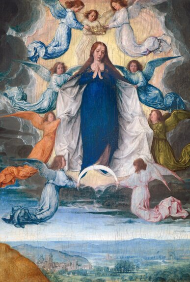 The Assumption of the Virgin. 1500. Michel Sittow