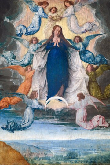 The Assumption of the Virgin. 1500. Michel Sittow