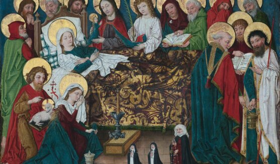 Dormició de la Mare de Déu. Mestre dels Roundels de Coburg. 1480-90