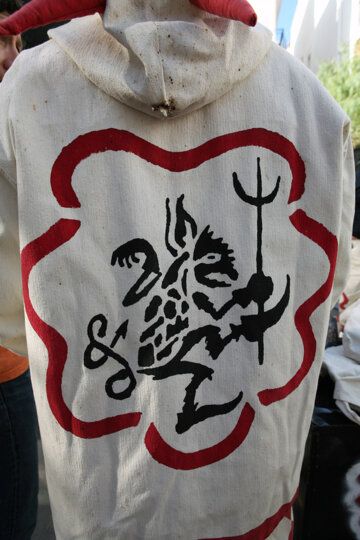 Detall del vestit d'un diable