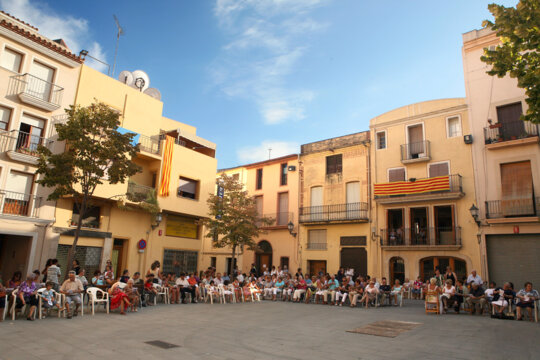Plaça on s'escenifica l'obra