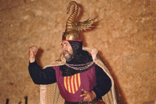 El rei En Jaume, un dels protagonistes de l'obra