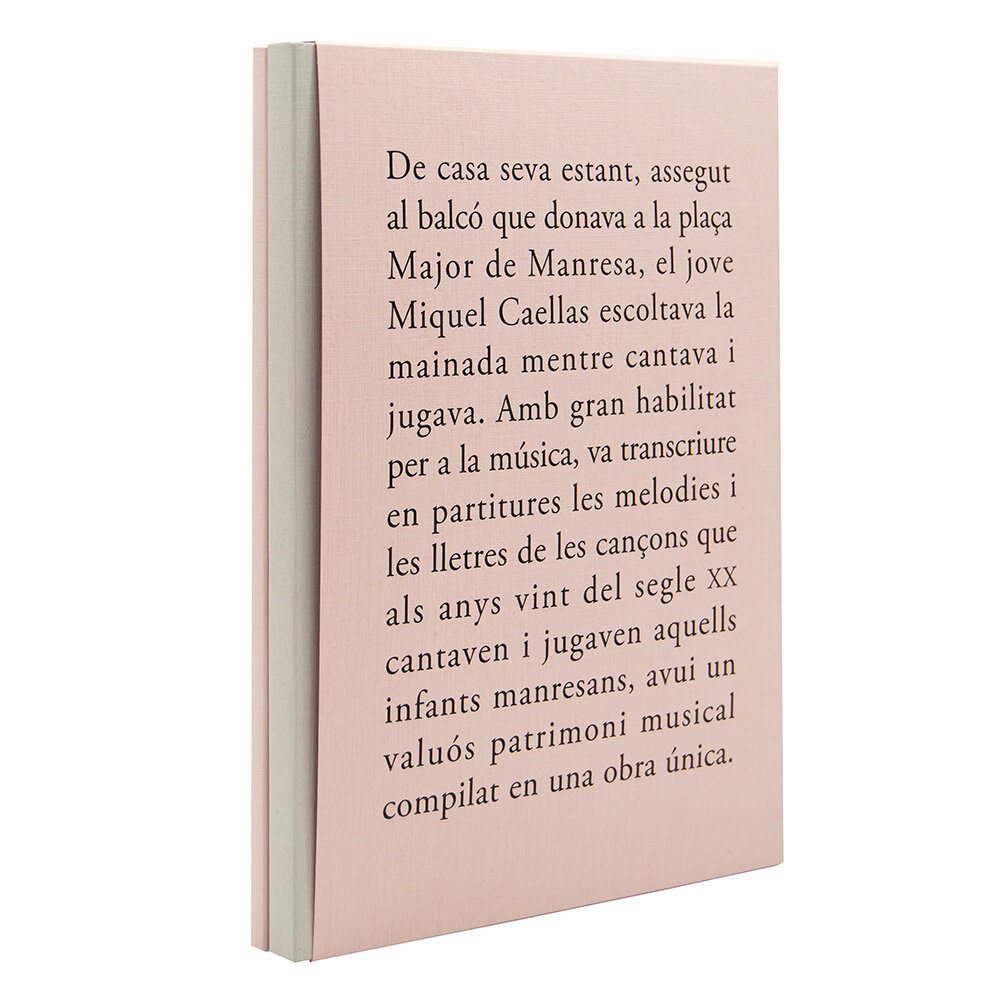 Miquel Caellas, músic i folklorista. Cançons i jocs d'infants de Manresa