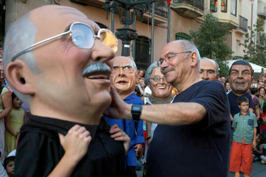 Un homenatjat amb el seu capgròs