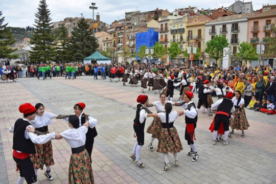 La plaça on es fa la cantada final