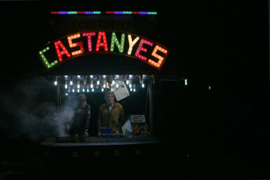 Parada amb llums de neó