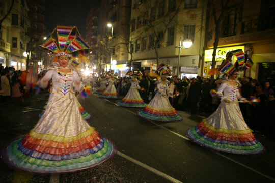 Una de les colles participants a la Rua de l'Artesania