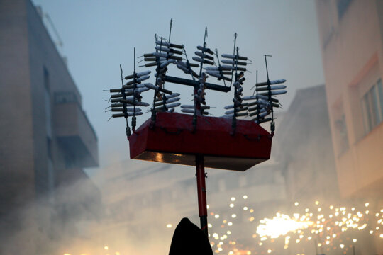 Ceptrot carregat de carretilles