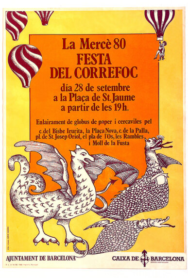 Primer cartell on apareix la paraula Correfoc