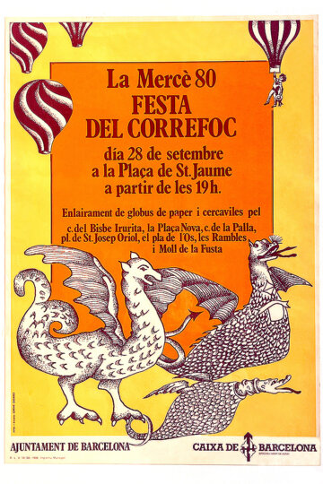 Primer cartell on apareix la paraula Correfoc