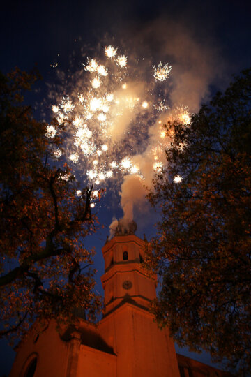 Els focs des del campanar