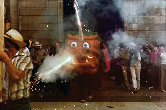 La Cuca a la Concentració de dracs de Barcelona 1979. Foto: Vicenç Moliné