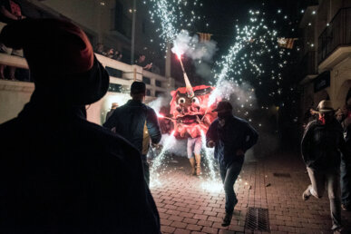 La Cuca durant l'Empaitafoc