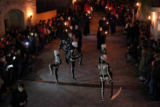 La Dansa de la Mort durant la Processó