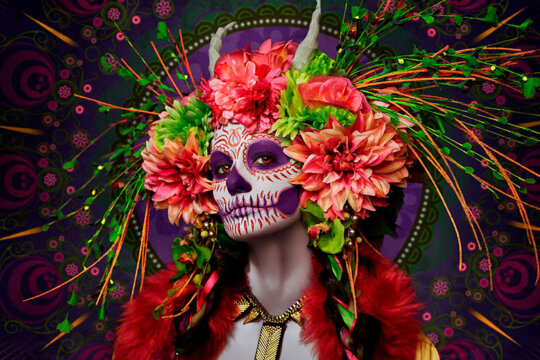 Dona pintada de Mictecacíhuatl